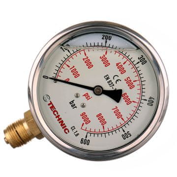 shumee GLICERINSKI MANOMETER 1/2 PALCEV 100 MM 600 BAROV ZA ZRAK IN VODO