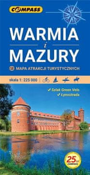 shumee Zemljevid turističnih znamenitosti - Varmija in Mazury 1:225 000 v.3