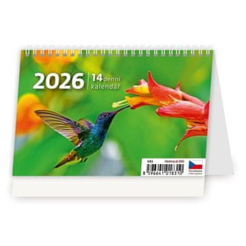 Namizni koledar 2026 - MINI 14-dnevni