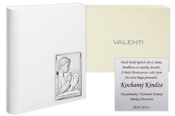 shumee ALBUM ZA PRVO SVETO OBHAJILO S SREBRNO SLIKO DEČKA