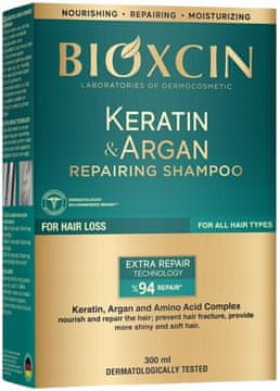shumee BIOXCIN regeneracijski šampon za lase s keratinom in arganovim uljem 300 ml