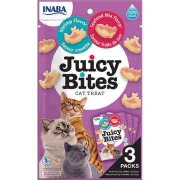 shumee INABA Cat Juicy Bites Shrimp Seafood mačji priboljški 3x11,3g (EU704)
