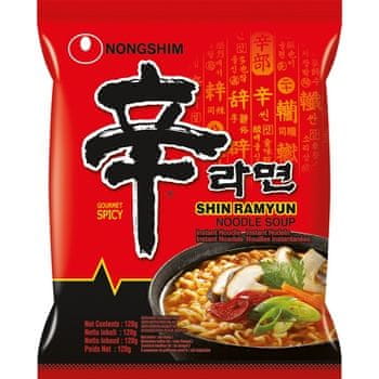 shumee Juha Nong Shim Noodle Instant Shin Ramyun, pikantna 120 g NONGSHIM