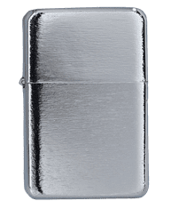 shumee Gentelo luksuzni brušen srebrn bencinski vžigalnik