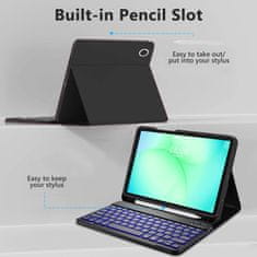 Tech-protect SC Pen Keyboard etui z tipkovnico za Samsung Galaxy Tab A9 / A11 8.7'', črna