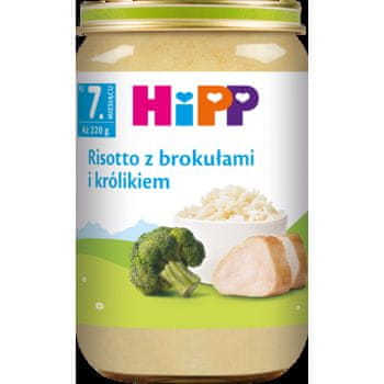 shumee HiPP, Rižota z brokolijem in zajcem, po 7 mesecih, 220 g