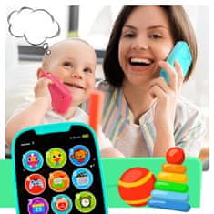 EVEON Playtel interaktivni otroški telefon, moder