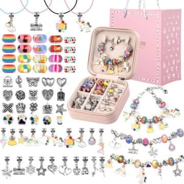 LIVEFY Princess set za izdelavo nakita, roza / multicolor