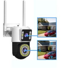 MG Security dvojna kamera s funkcijo vrtenja 8Mpx WiFi IP UHD