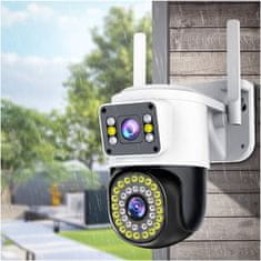 MG Security dvojna kamera s funkcijo vrtenja 8Mpx WiFi IP UHD