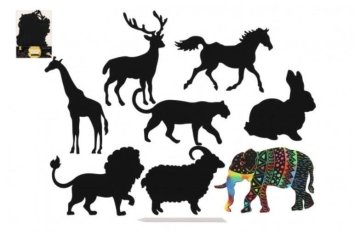 Teddies Praskalna slika Živali/8 kosov