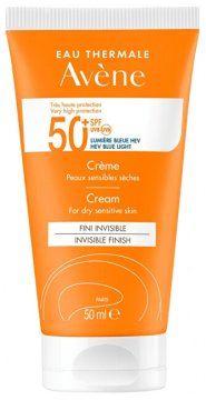 Avéne Zaščitna krema za suho in občutljivo kožo SPF 50+ (krema z zelo visoko zaščito) 50 ml