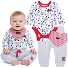 Disney Disney 101 dalmatincev, mehak komplet za dojenčke za dečke, komplet bombažnih oblačil 68