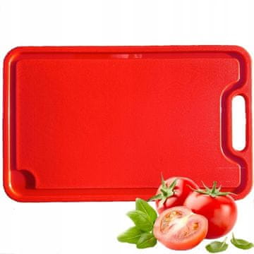 shumee Plastična kuhinjska deska za rezanje XL RDEČA 38x24cm POLJSKI IZDELEK