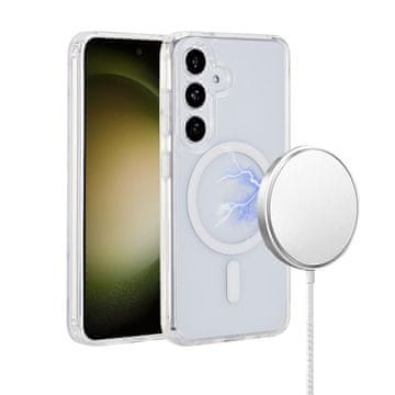 eSTUFF eSTUFF INFINITE OSLO Prozoren magnetni ovitek za Galaxy S24+. Material: 86 % recikliran TPU in PC. ES67403002