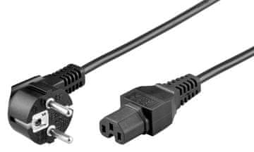MicroConnect Napajalni kabel CEE 7/7 - C15, 1 m, PE01041