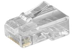 RJ45 vtič za ploščati kabel, 8-pinski, LVN-PLUG-FLAT