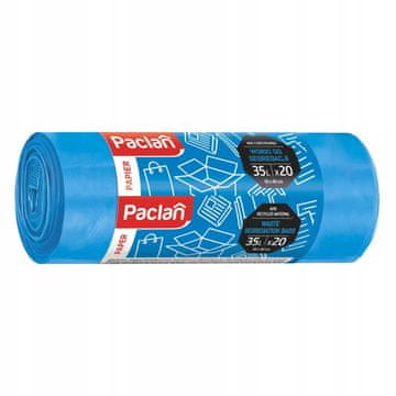 shumee Paclan vreče za smeti 35l 20 kosov 139330 modre