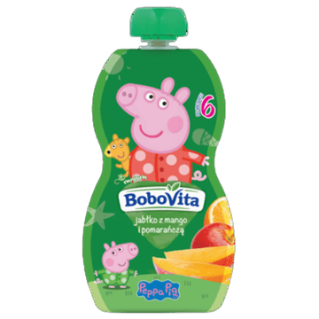 shumee BoboVita pire z jabolkom, mangom in pomarančo po 6 mesecih 100 g
