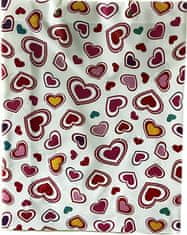 shumee Darilna vrečka s pisanimi srčki - popoln dodatek za dekleta in ženske, dekorativna darilna vrečka, originalna embalaža, dimenzije 39x31x9 cm