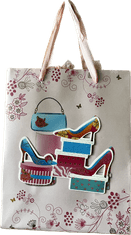 shumee Elegantna roza 3D darilna vrečka za ženske in dekleta - dekorativna,