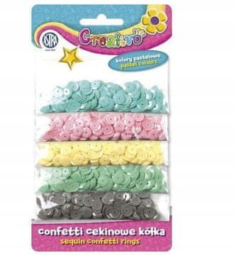 Astra KONFETI Z BLEŠČICAMI MEŠANICA 5 PASTELNIH BARV 335116005