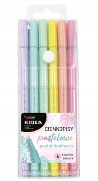 shumee KIDEA 2452 PASTEL FINELINER 6 BARV