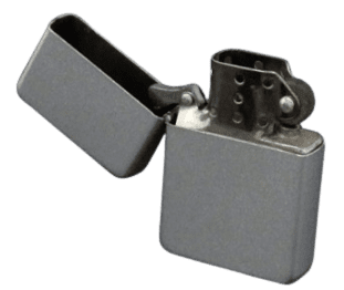 shumee Gentelo luksuzni bencinski vžigalnik mat srebrn