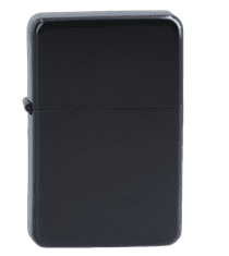 shumee Črni bencinski vžigalnik v kompletu z 2-v-1 polnilom za plin Gentelo