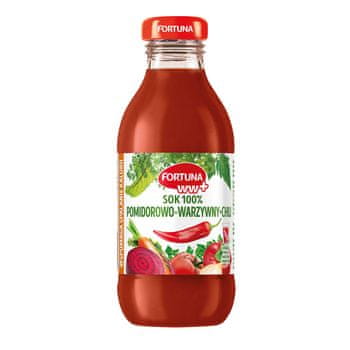 shumee Fortuna ww+ paradižnikovo-zelenjavni sok s čilijem 100% 300 ml