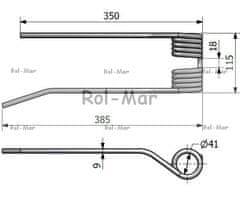 shumee Desni ozki prst obračalnik PZ-106 Mesko