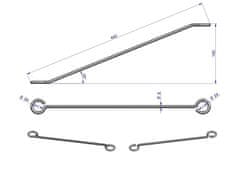 shumee Dolgi pocinkani konektor 5266040100 Belt Raker
