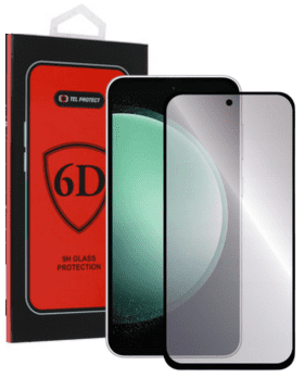 shumee 6D kaljeno steklo za Samsung Galaxy S23 FE črno