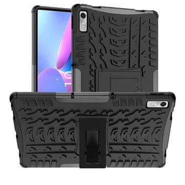 eSTUFF eSTUFF PORTLAND hibridni ovitek s stojalom za Lenovo Tab P11 2. generacije - črn, ES68295000-BULK