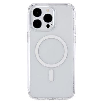 eSTUFF BERLIN Magnetni ovitek za iPhone 15 Pro Max, prozoren TPU in PC, ES67140028