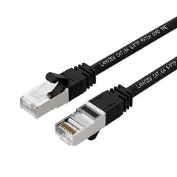 CAT6A S/FTP 1,5 m črne barve LSZH, VISOKO FLEKSIBILEN, LV-SFTP6A015B