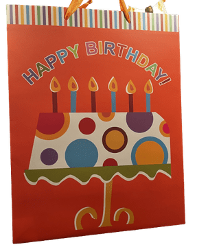 shumee Darilna vrečka za rojstni dan - Dekorativna vrečka 34x26,5 cm