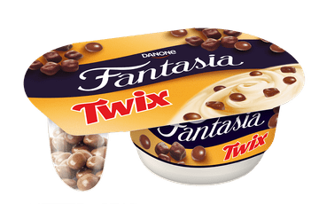 shumee Danone karamelni jogurt z mini piškoti Twix Mix 120 g