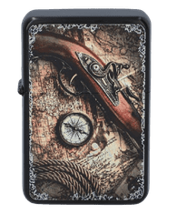 shumee Eleganten bencinski vžigalnik z zemljevidom - Gentelo Gift