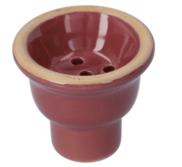 shumee Posoda za nargilo, keramična, velika, rdeča