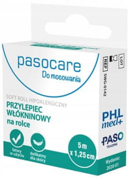 shumee PASOCARE obliž iz blaga na roli 5 m x 1,25 cm