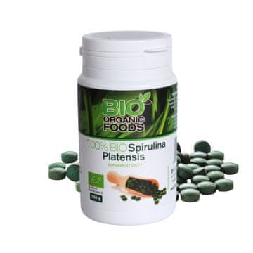 shumee BIO tablete spirulina platensis BIO Organic Foods 300 g prehransko dopolnilo
