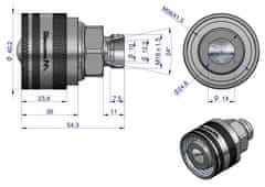 shumee Vtični ventil (Bizon) M18x1,5 vijačen (ZSR6160102) Waryński