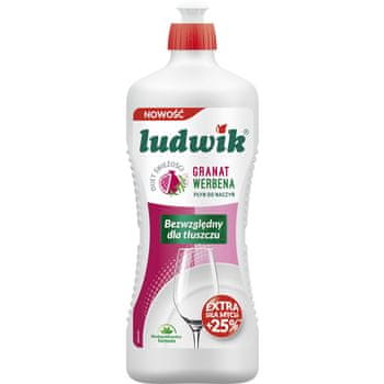 shumee Ludwik detergent za pomivanje posode 900 g - granatno jabolko z verbeno