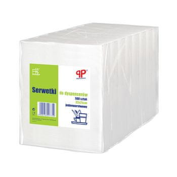 shumee PP Profesionalni beli enoslojni prtički za dispenzerje 33x24cm 500 kosov