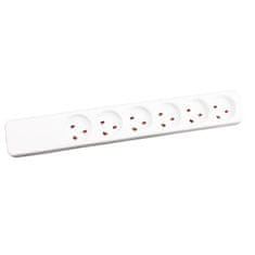Plast K-IT podaljšek s 6 vtičnicami. Bel, Z66000108-PA01