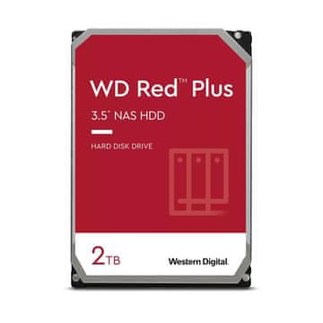 shumee WD Red Plus WD20EFPX 3,5-palčni notranji trdi disk 2 TB Serial ATA, WD20EFPX