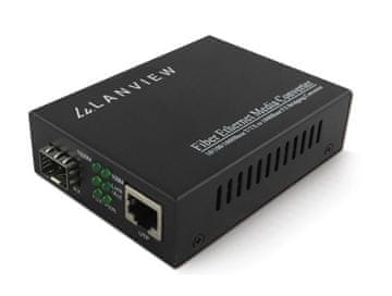 shumee Lanview medijski pretvornik 10/100/1000Base-T RJ45 v 1000Base-X SFP 80 km, LVN-MED-SFP-1000BASE-X