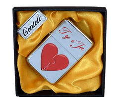 shumee Bencinski vžigalnik Gentelo z napisom "Ti in jaz" v darilni škatli