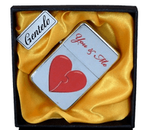 shumee Bencinski vžigalnik Gentelo s potiskom "You & Me"